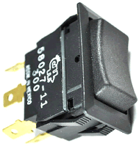 58027-11 SPDT Momentary Weather-Resistant Rocker Switch